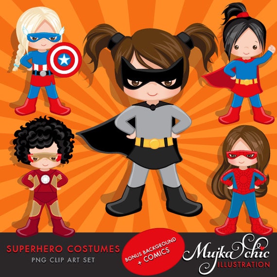 36 Kids Superhero Clipart Superheroes Kids Clipart 