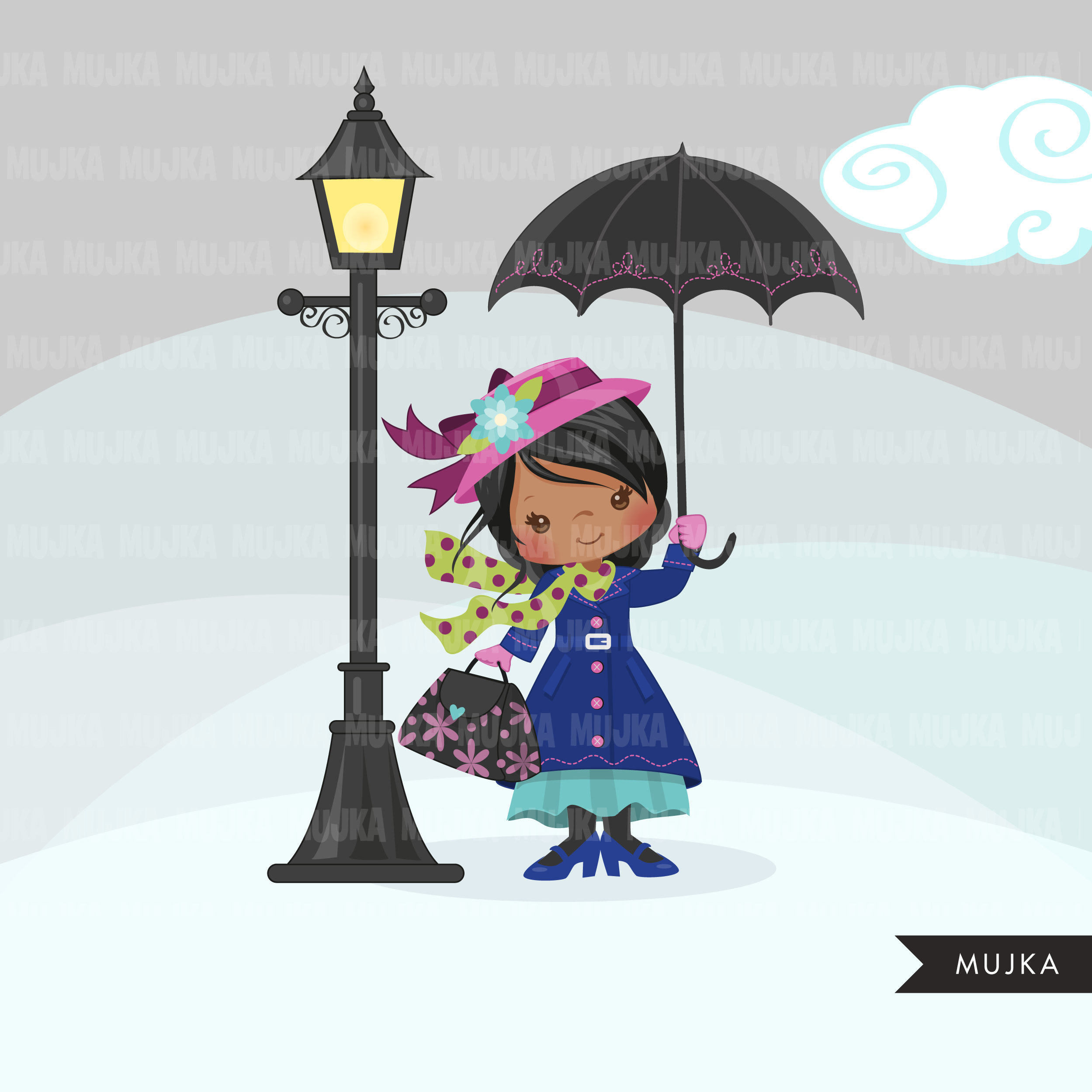 Imágenes prediseñadas Mary Poppins Storybook. - Etsy España