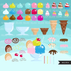 Ice cream creator Clipart. Popsicle graphics , colorful bakery logo, digitized embroidery, , Sublimation Designs clip art, image 2