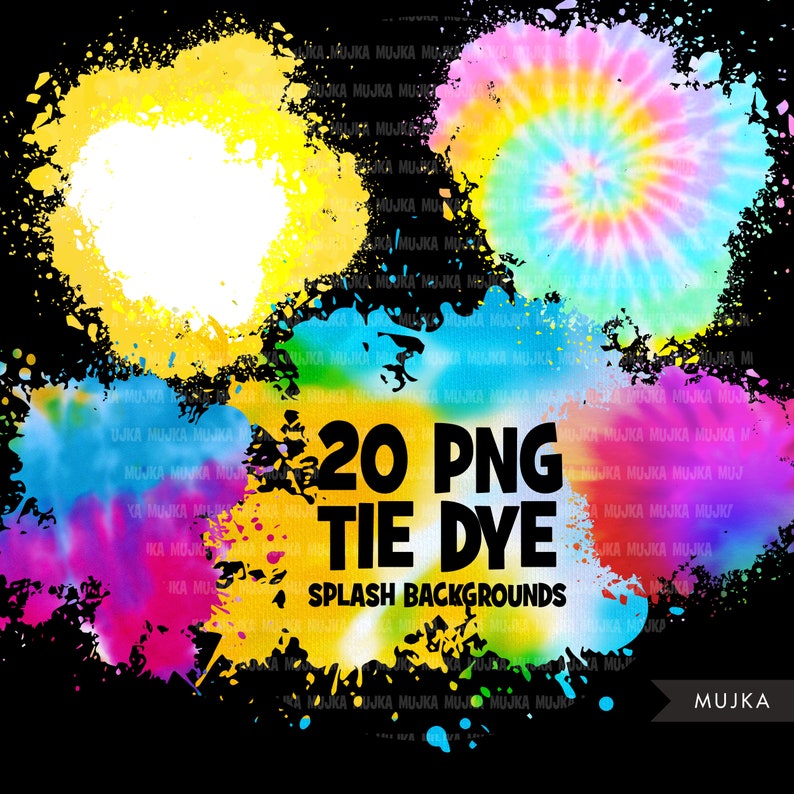 Tie dye png, splash png, tie dye clipart background, rainbow png, rainbow tie dye, sublimation designs digital download, pride png, spectrum image 3