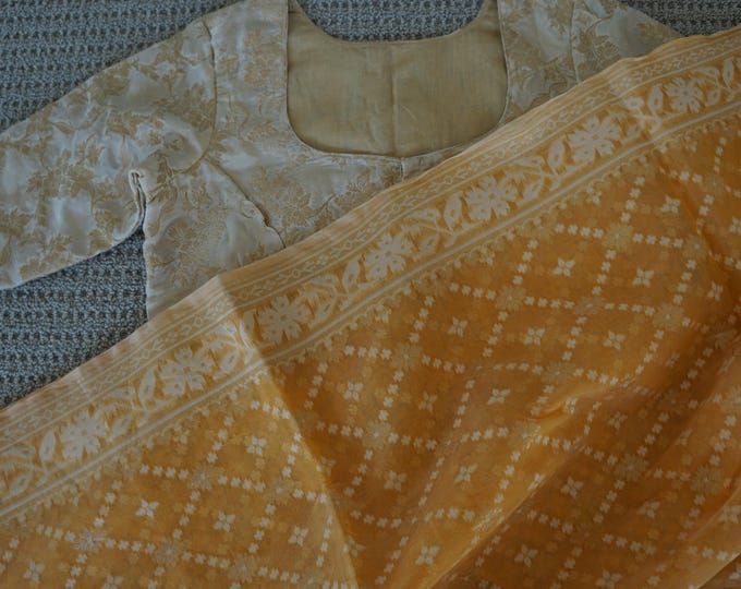 Tara Hand Woven Cotton Jamdani Dress main image 0