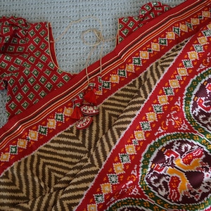 Printed fancy Patola silk saree