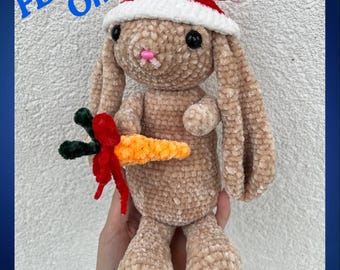 Christmas Bunny Crochet Pattern PDF ONLY