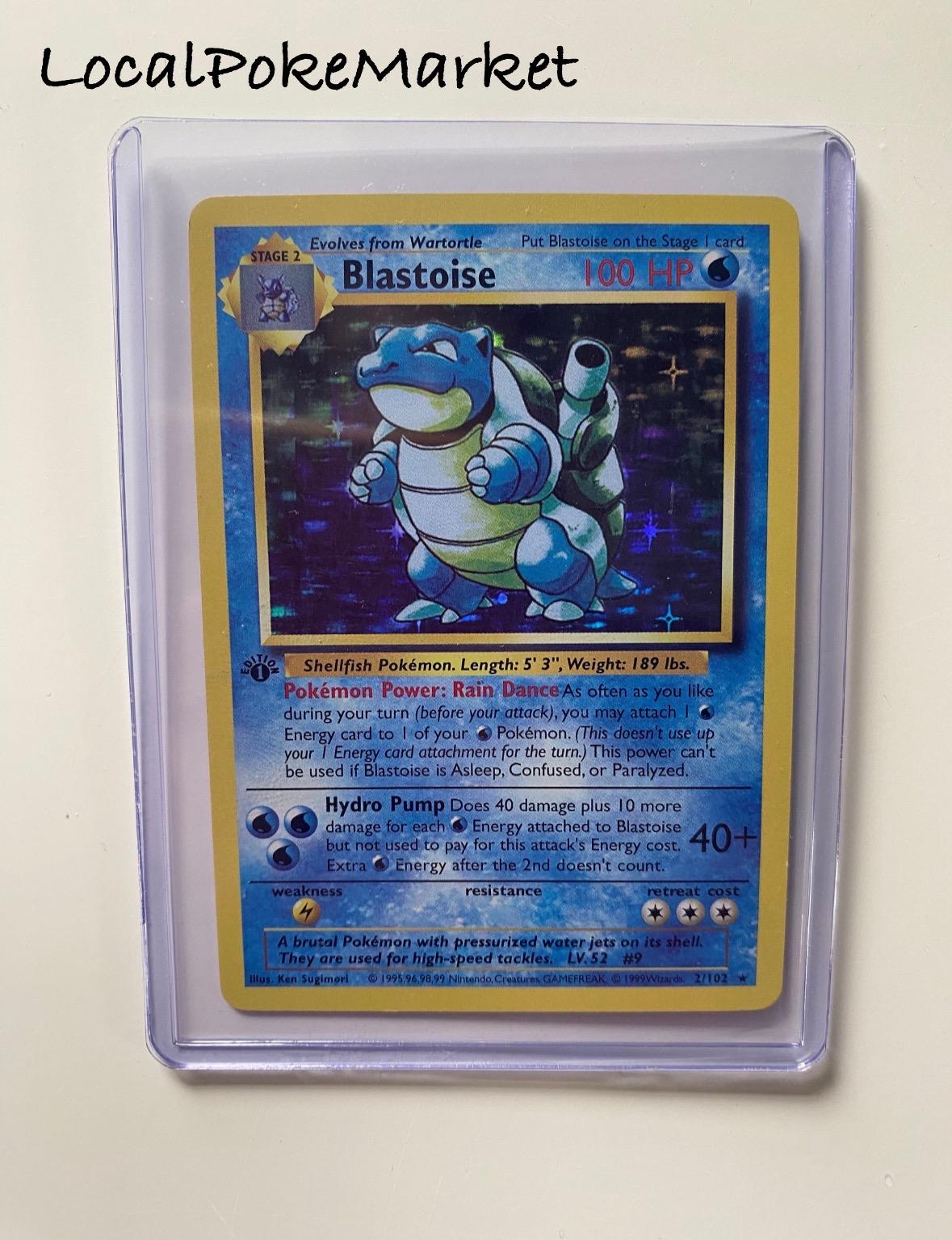 First Edition Base Set Blastoise Proxy Card - Etsy