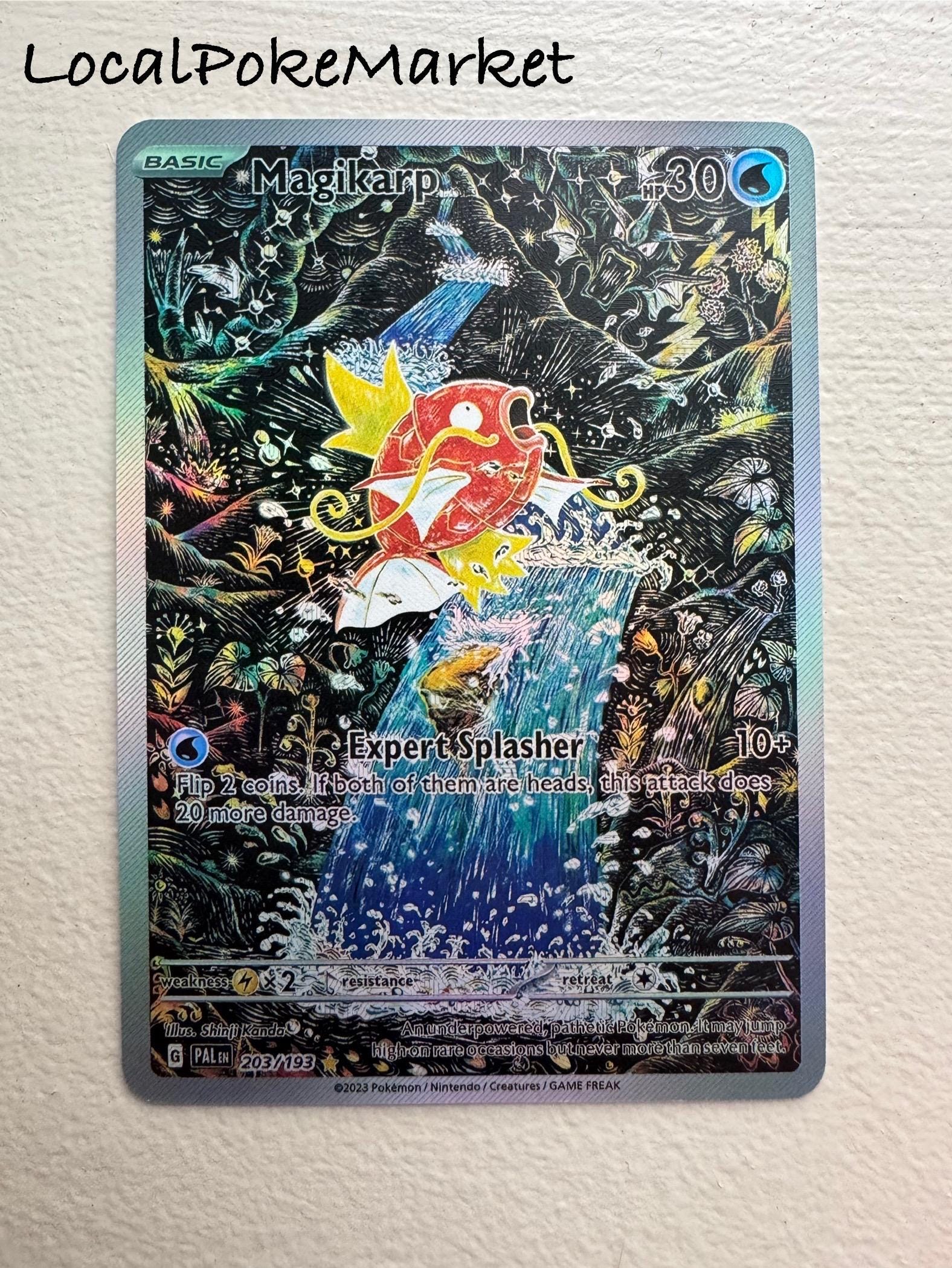 Magikarp Illustration Rare Paldea Evolved PROXY Pokémon Card - Etsy