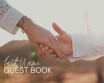 Wedding Photo Guest Book Template | Editable Canva Bridal Memory Book (Digital Download)