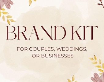 Canva Brand Kit Template | Mood Board, Logo, Colors, Fonts (Digital Download)