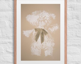 Baby Bear Print for Nursery - Framed poster