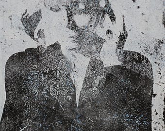 Woman Print - Gelli Print Artwork