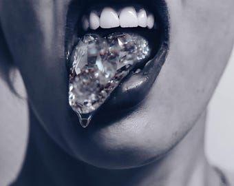 Diamond Bite - Digital Design Download - Graphic Art