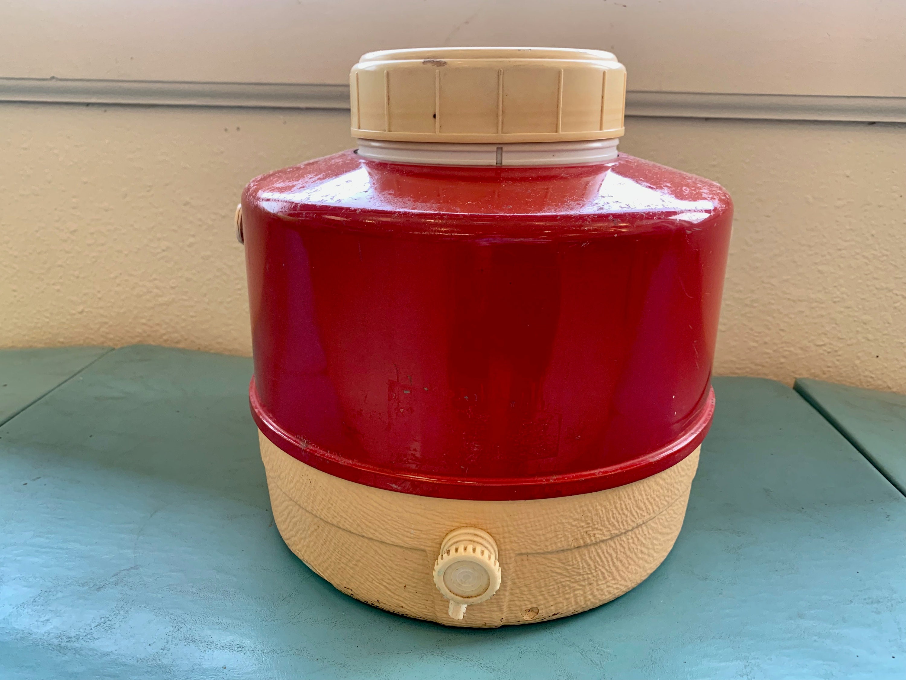 Thermos Vintage En Aluminium, Années 50, Complet, Déco Bar Ou Cuisine