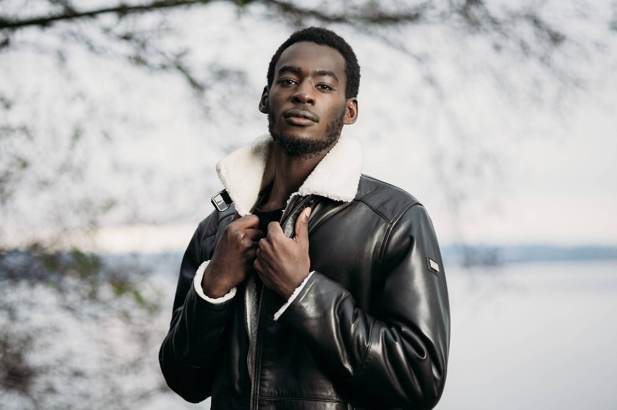 Mens Leather Wool Lined Jackets Etsy
