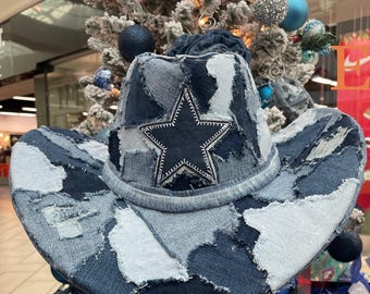Denim Dallas cowgirl hat