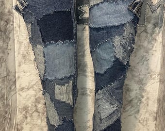 Mother’s Day’s sale over the knee denim boots