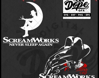 Freddy Krueger SVG, Horror Movie Halloween Cricut File (Digital)