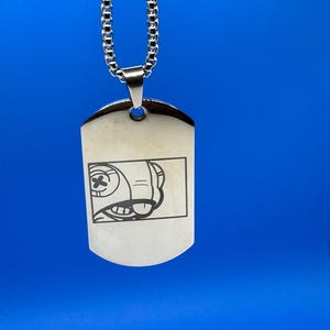 Brawl Stars Leon Dog Tag lasergegraveerd