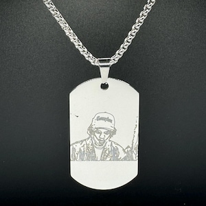 Eazy-E-dogtag lasergegraveerd