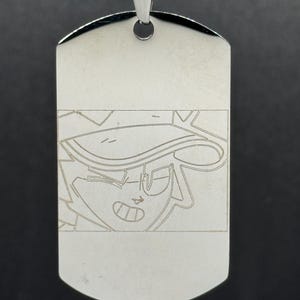 Brawl Stars Fang Dog Tag lasergegraveerd