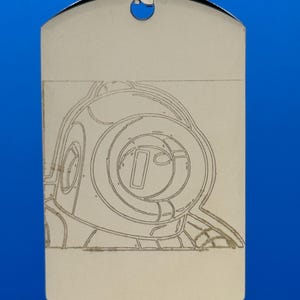Brawl Stars Rico Dog Tag Laser Engraved