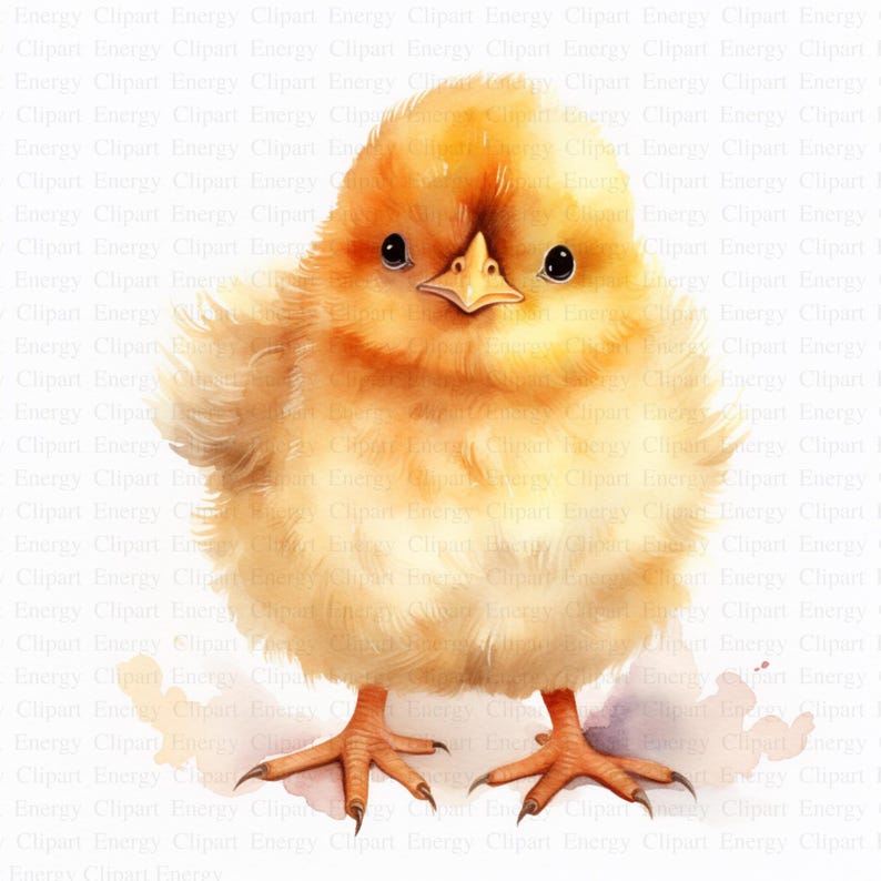 Watercolor Chick Clipart | Nursery Art, Card Making (digital Download ...