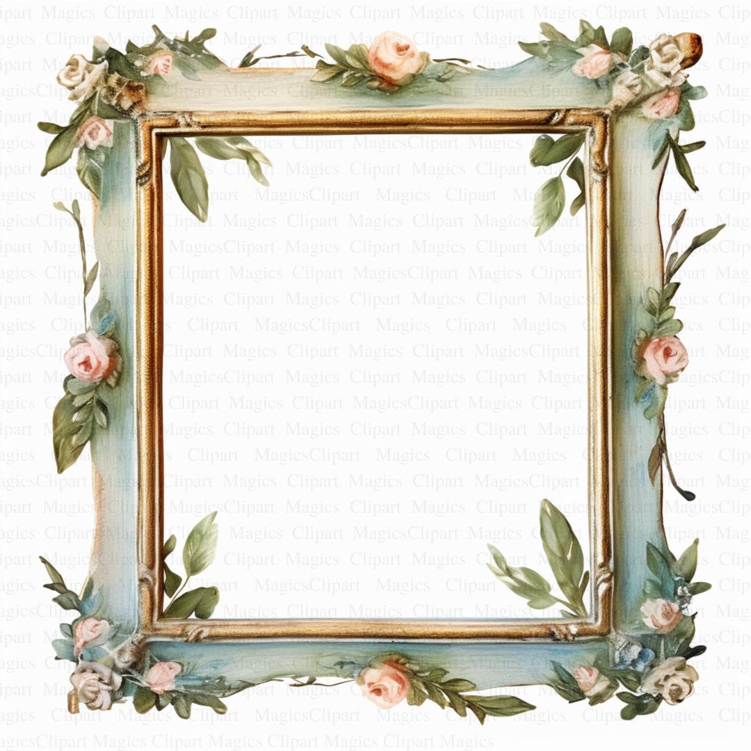 Rustic Frames Clipart Ornate Frames 5 High Quality Jpgs Digital ...
