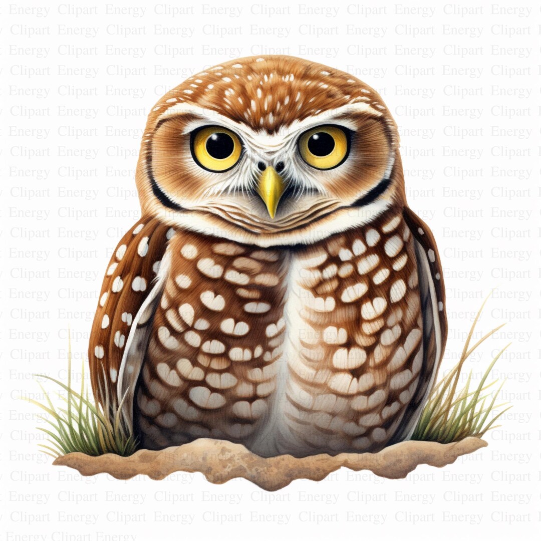 Burrowing Owl Clipart 5 High Quality Jpgs Digital Download Commercial Use Paper Craft ...
