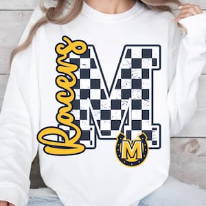 Custom Checkered School Spirit Mascot Png