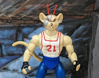 Biker Mice From Mars Slam Dunk Vinnie Sports Bros Action Figure Galoob Vintage 1993 Retro Cartoon 90s Collectible Toys