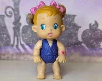 Vintage Kenner Baby Buddies purple swimsuit poseable Baby Doll Replacement part piece Splash N&#39; Slide playset accessory 1995 Retro 90s toys