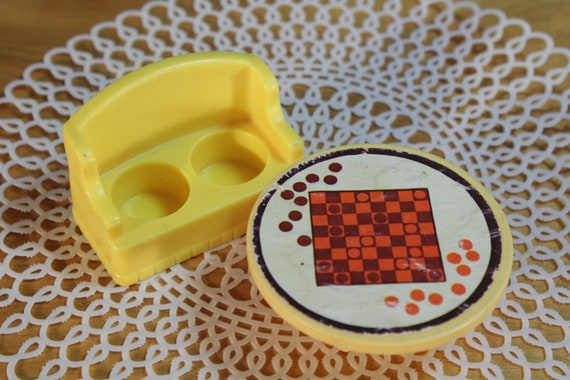 Vintage Fisher Price Little People Couch Love Seat Etsy