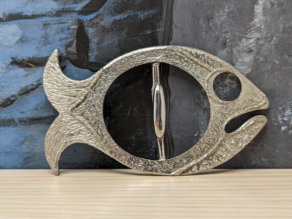 FISH Belt Buckle 1960-70's Vintage Hippie BoHo Don Dr… - Gem