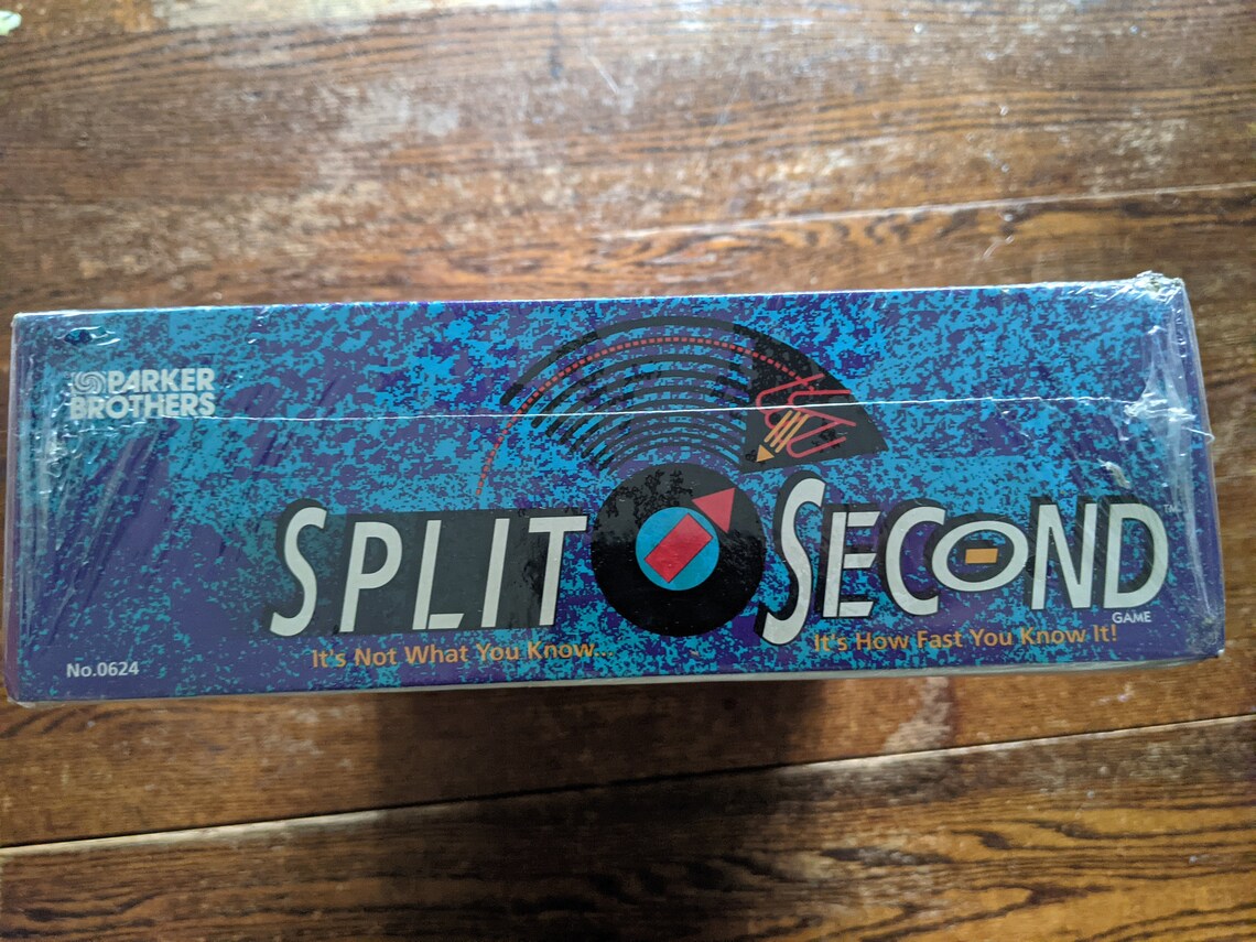 Split Second Board Game by Parker Brothers Vintage 1992 | Etsy