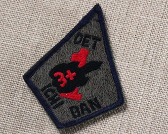 USAF Detachment 1 3+ Ichi Ban Sew On Patch - Lockheed SR-71 Blackbird - 9th Strategic Reconnaissance Wing - Beale AFB - Flight Suit Badge