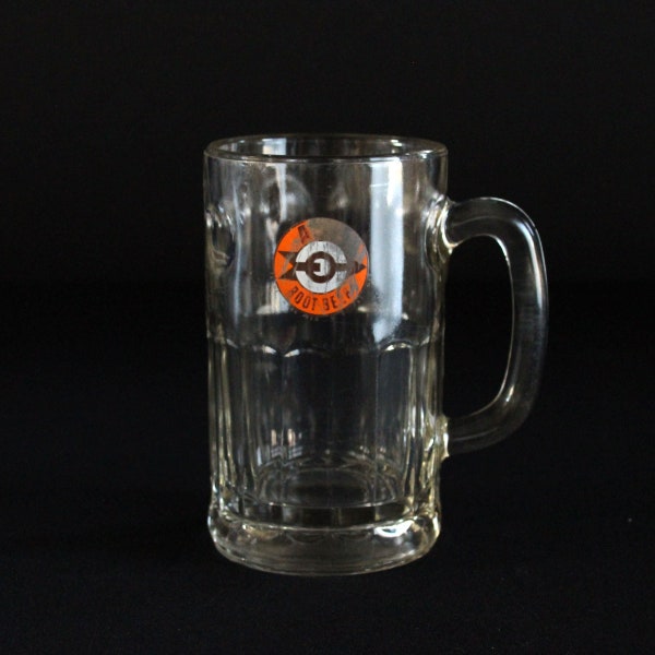 Vintage A&W Root Beer Mug - Bullseye Logo - Advertising Premium - 12 Ounce Mug - Glass Stein - Retro Beverage Cup - Soda Shop - Fast Food