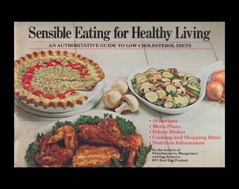 Sensible Eating for Healthy Living - Vintage Recipe Book c. 1983 - Nabisco Brands - Cook Book - Healthy Eating