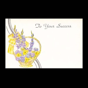 Vintage bloemenwinkel cadeaukaartjes en groeten - To Your Succes - Kleine kaarten - Efemer papier - Scrapbookingbenodigdheden