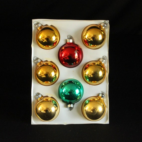Holiday Classics by Bradford Glass Christmas Tree Ornaments in Box