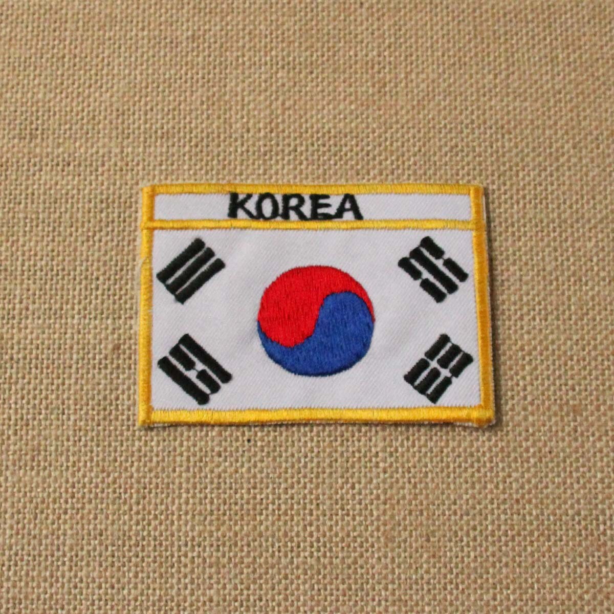 冬の感謝セール 韓国国旗の縫い付けパッチ - 韓国 - 国旗 - 世界の国々 - 衣類の ピンズ・ピンバッジ・缶バッジ