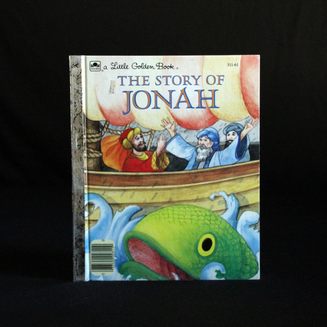 The Story of Jonah by Pamela Broughton Vintage Children's Book C. 1986 A Little Golden Book 311