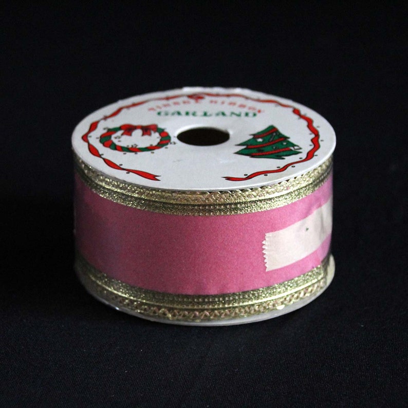 Vintage Tinsel Ribbon Garland on Original Spool Fantasia Etsy