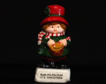 Amtrec Little Drummer Boy Candle - Novelty Holiday Candle Decoration - Christmas Decor - Winter - Figural Wax Candle - Vintage Christmas