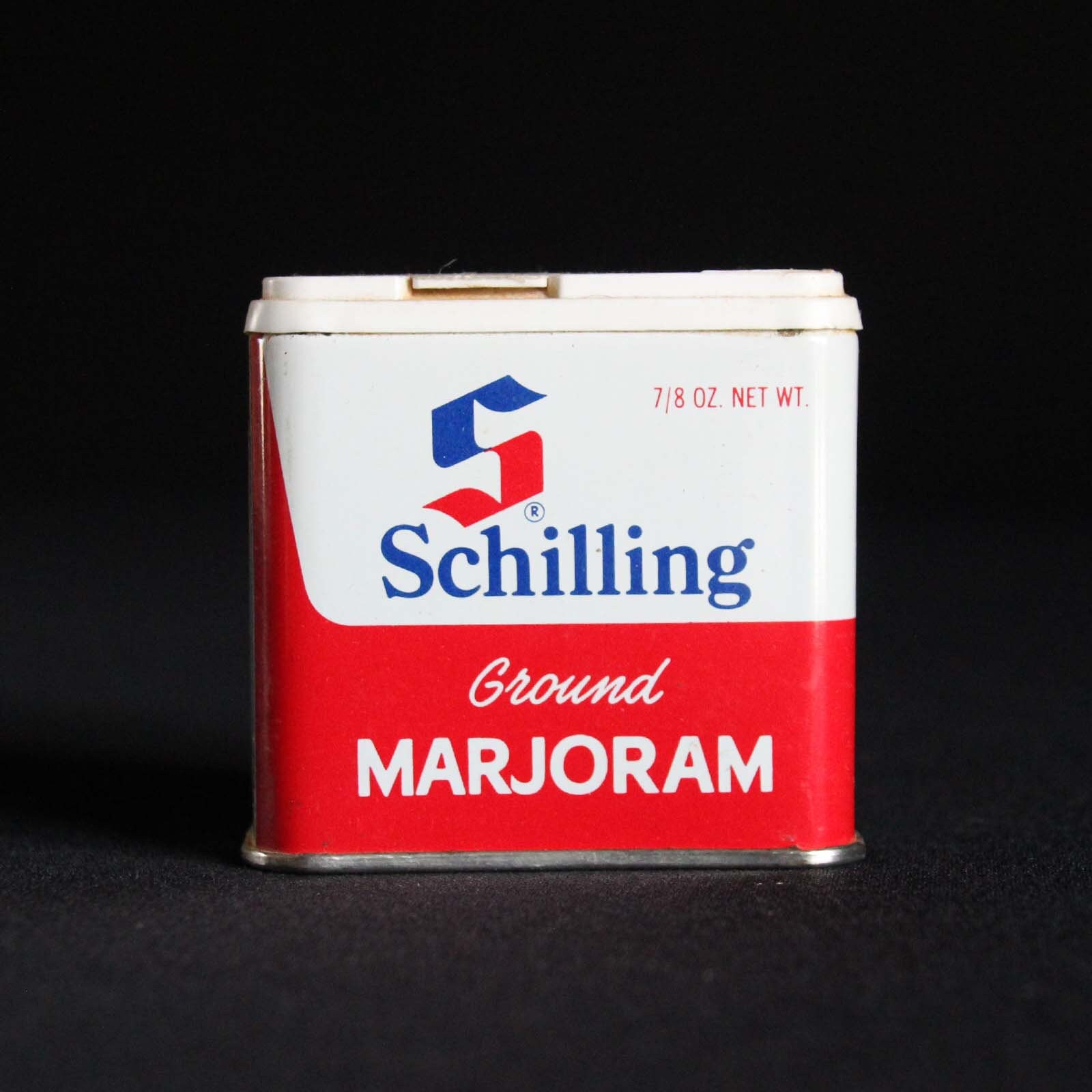 Vintage used Schilling spice tins
