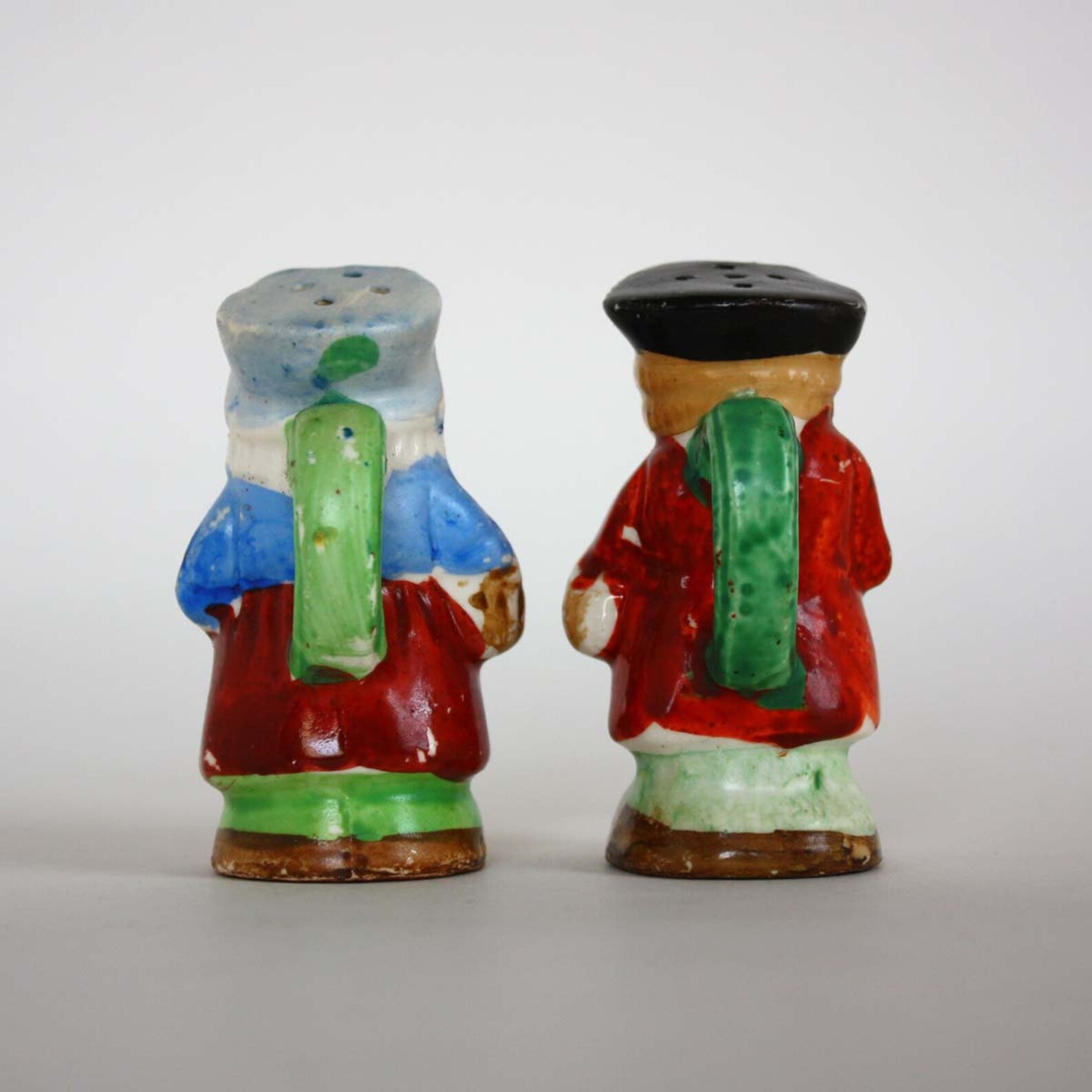 Vintage Colonial Couple Salt and Pepper Shaker Set Etsy