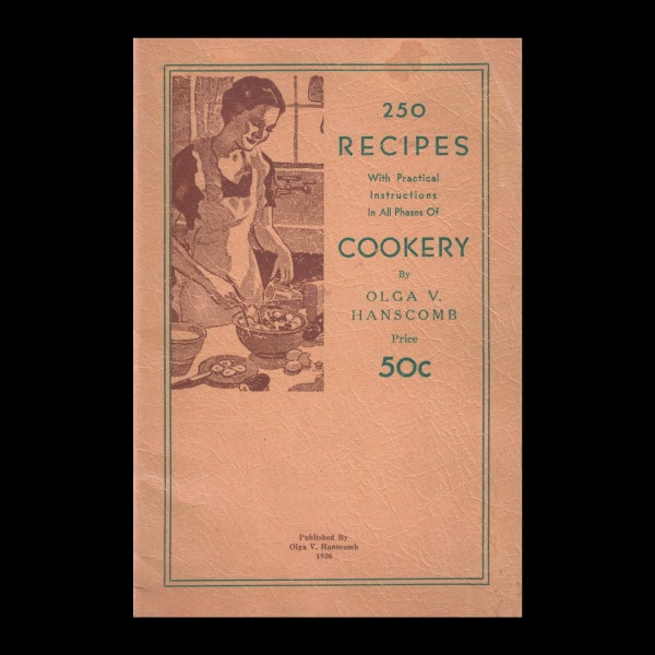 1930s Cook Book - Etsy