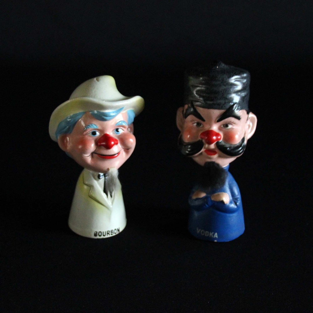 Vintage Rumpus Room Original Bobble Head Corks C. 1961 St. Pierre