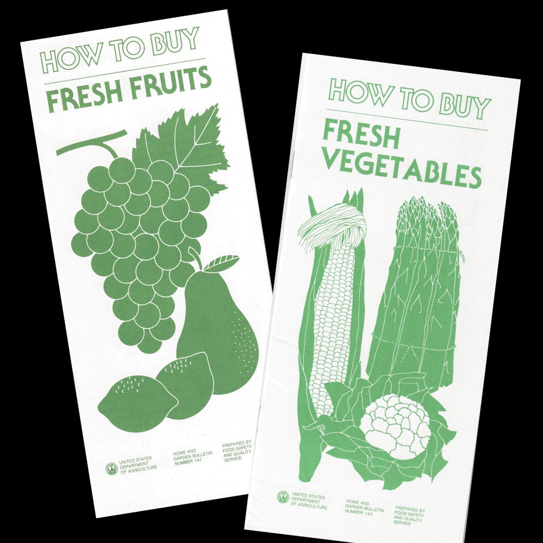 How to Buy Fresh Fruits and How to Buy Fresh Vegetables - Vintage ...