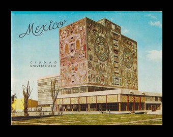 Mexico Ciudad Universitaria - Vintage Travel Book c. 1970s