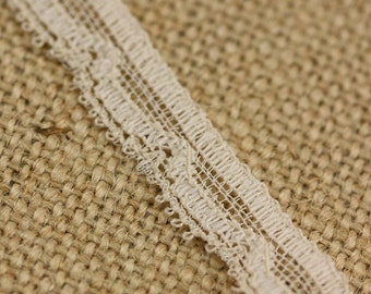 2 Yards of Vintage Lace in Beige 0.5 Inches Wide