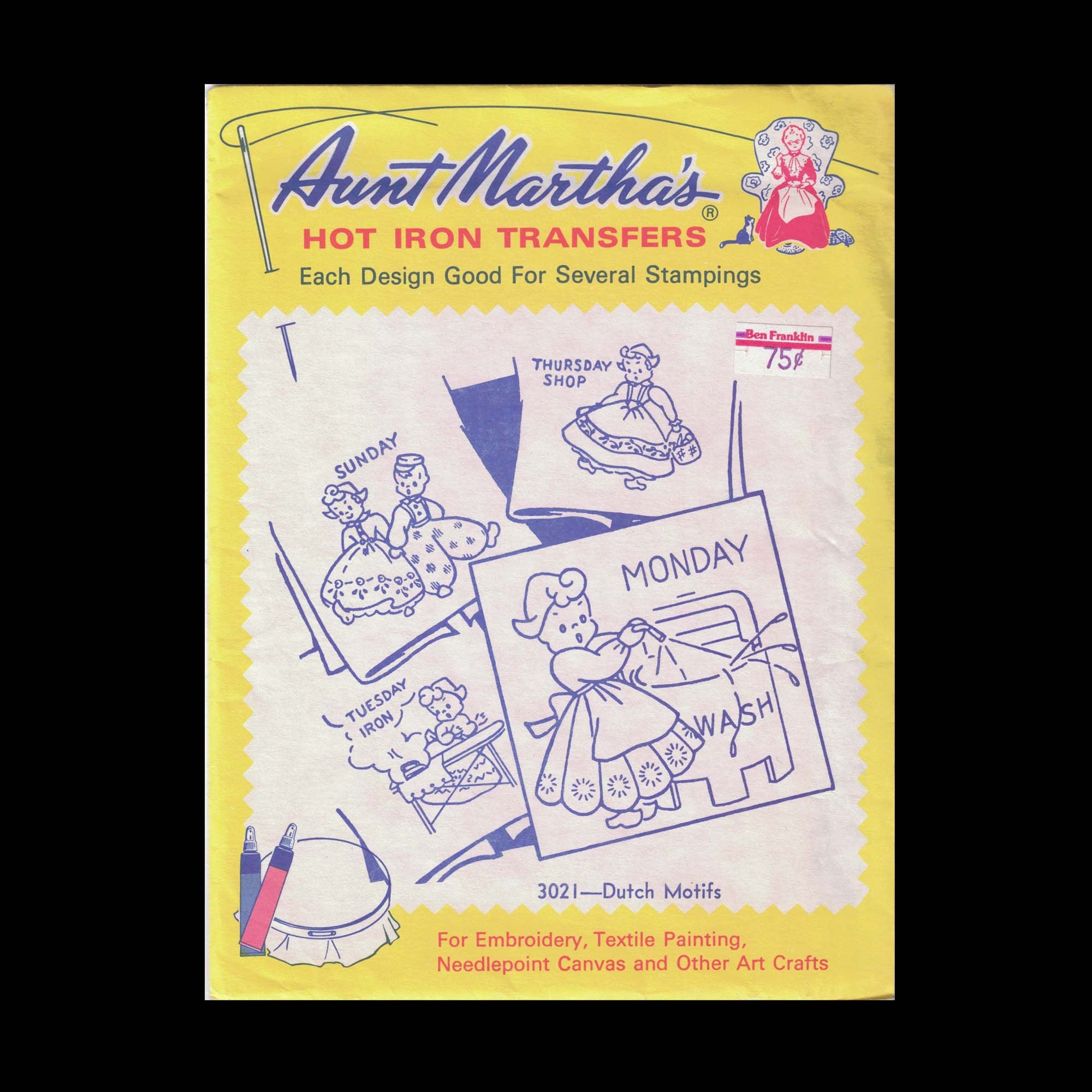 Aunt Martha's, 3021, Dutch Motifs, Transfer Pattern, Hot Iron Transfers,  Uncut, Arts & Crafts, Transfers - Yahoo Shopping