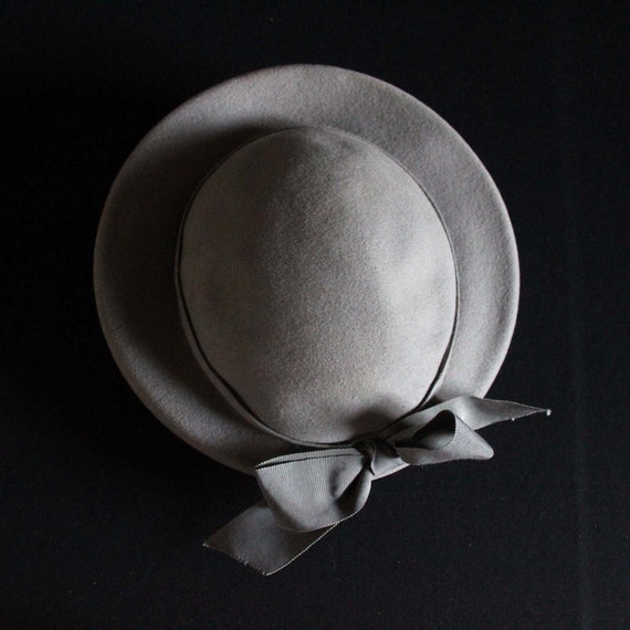 Vintage Merrimac Merfelt Doeskin Wool Felt Hat in Grey  display picture 3